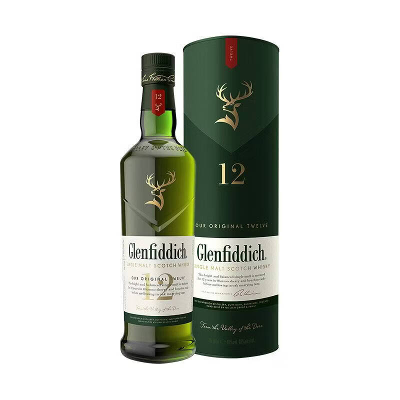 格兰菲迪12年威士忌（GLENFIDDICH SINGLE MALT SCOTCH WHISKY）
